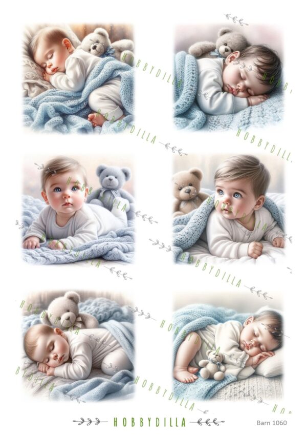 Motivark Barn 1060 M Blå Baby