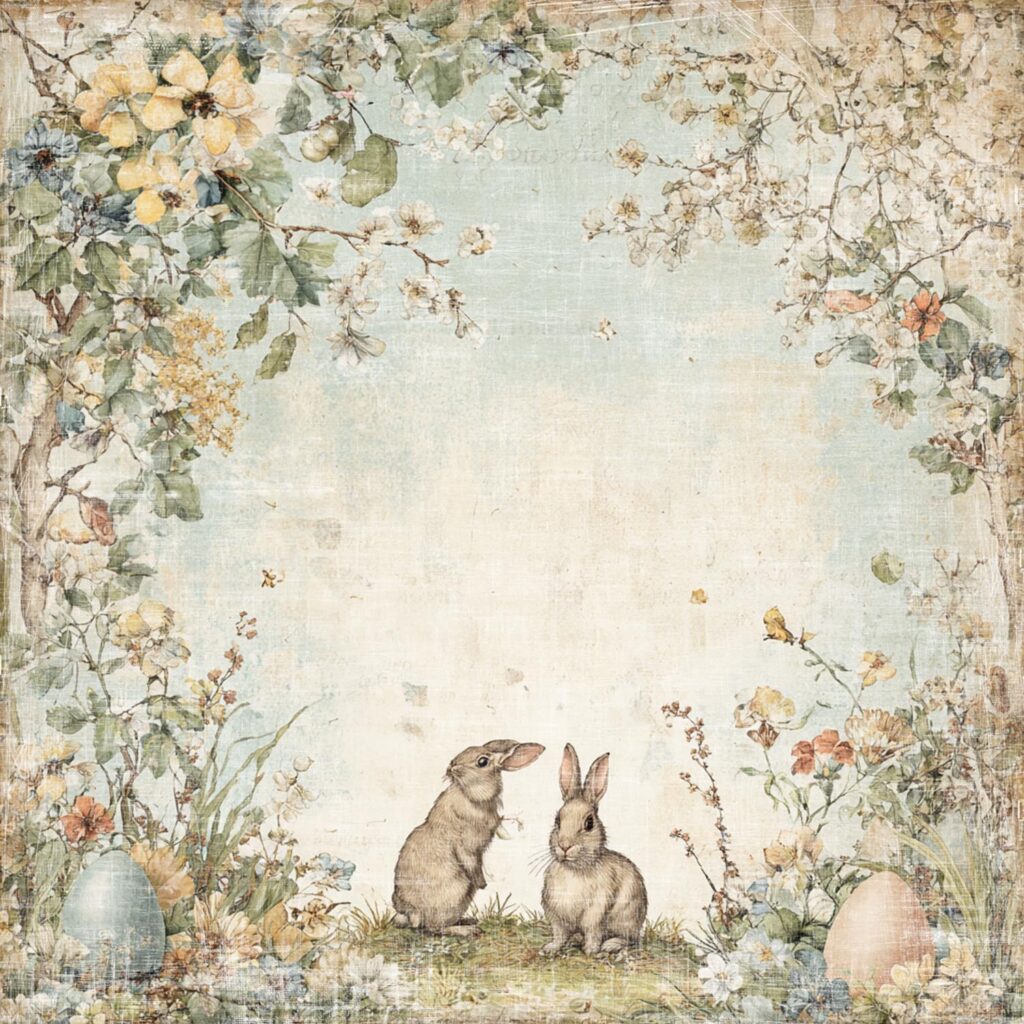 Reprint  Hello Spring Bunnies