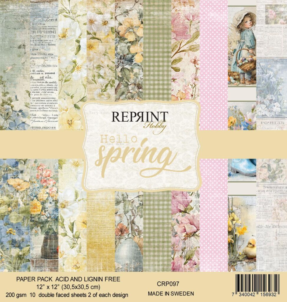Reprint Hello Spring Collection - 6x6 Blokk