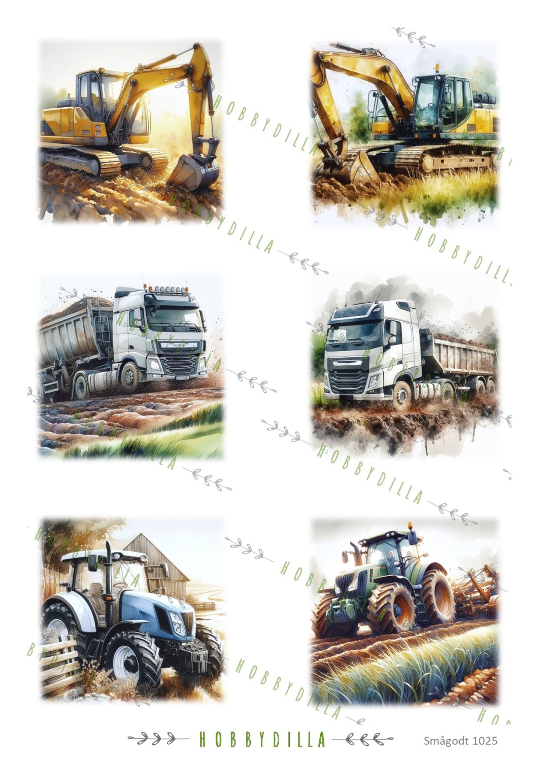 Motivark Smågodt 1025 M Store Kjøretøy - Bilde 1