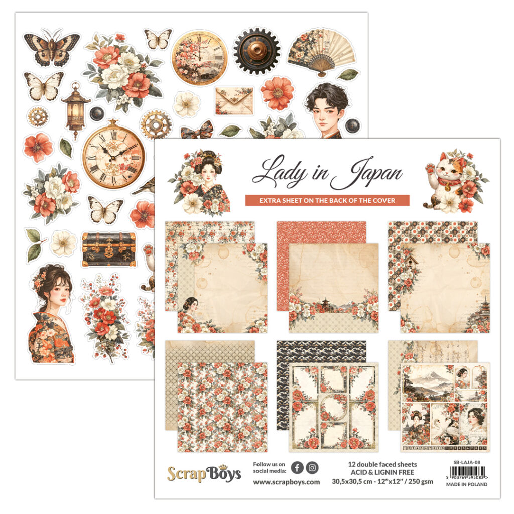 ScrapBoys Lady In Japan - 08 12x12 Blokk