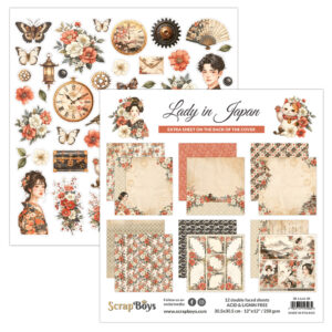 ScrapBoys Lady In Japan - 08 12x12 Blokk - Bilde 1