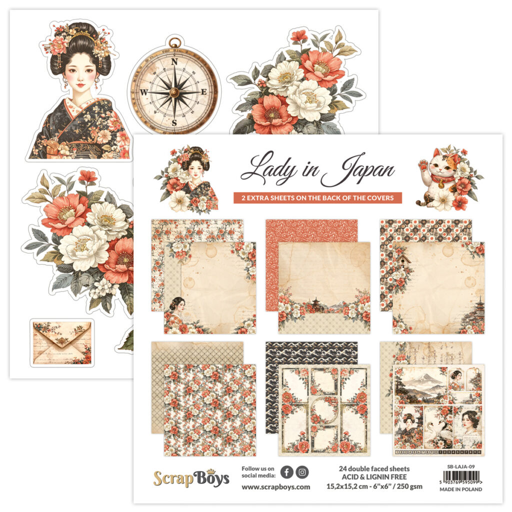 ScrapBoys Lady In Japan - 09 6x6 Blokk