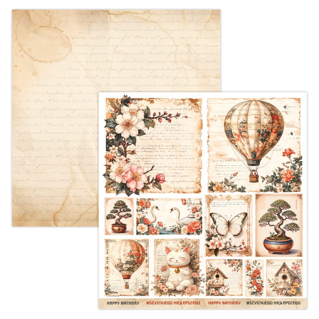 ScrapBoys Lady In Japan Art Journal - 14 12x12 Blokk