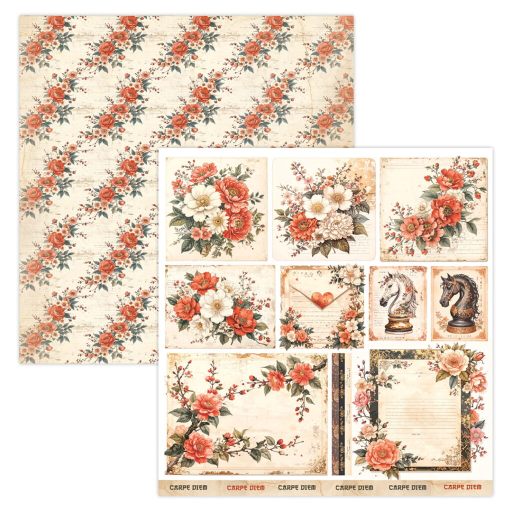 ScrapBoys Lady In Japan Art Journal - 14 12x12 Blokk
