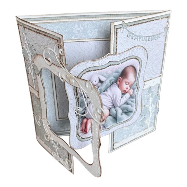 Kit 22 Babykort med åpen ramme - Grønn