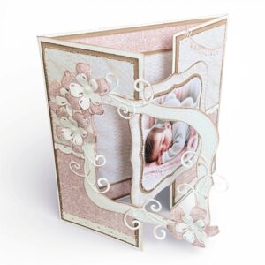 Kit 23 Babykort med åpen ramme - Rosa - Bilde 2