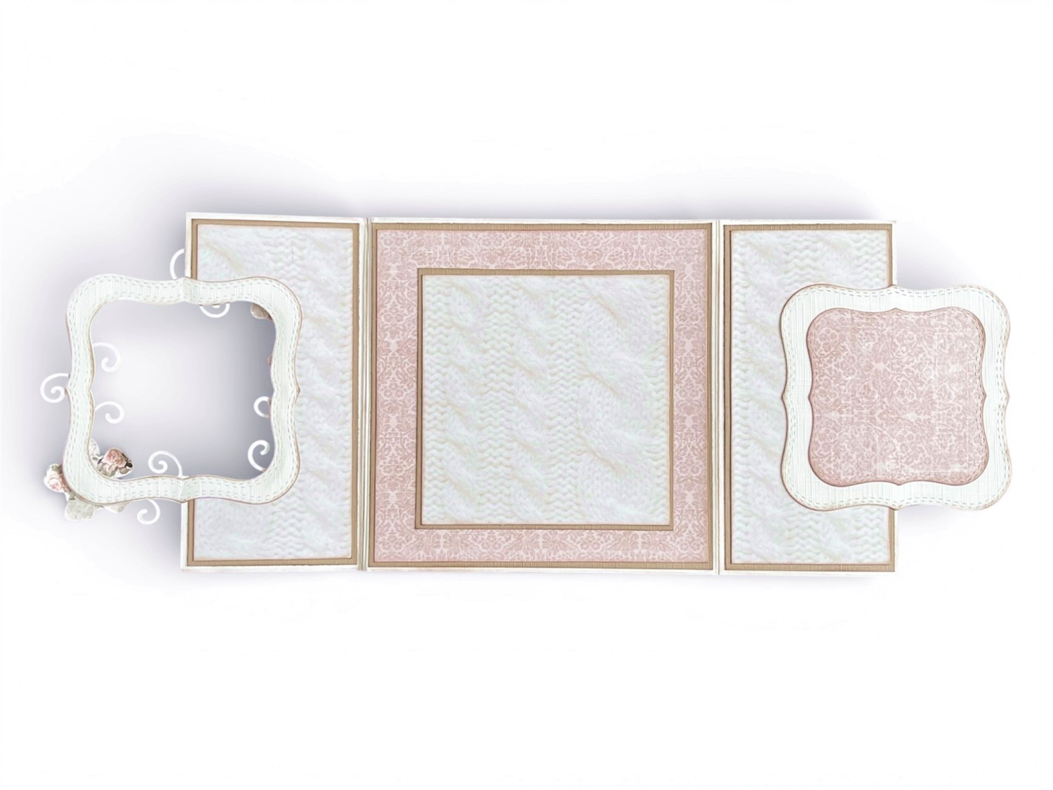 Kit 23 Babykort med åpen ramme - Rosa - Bilde 3