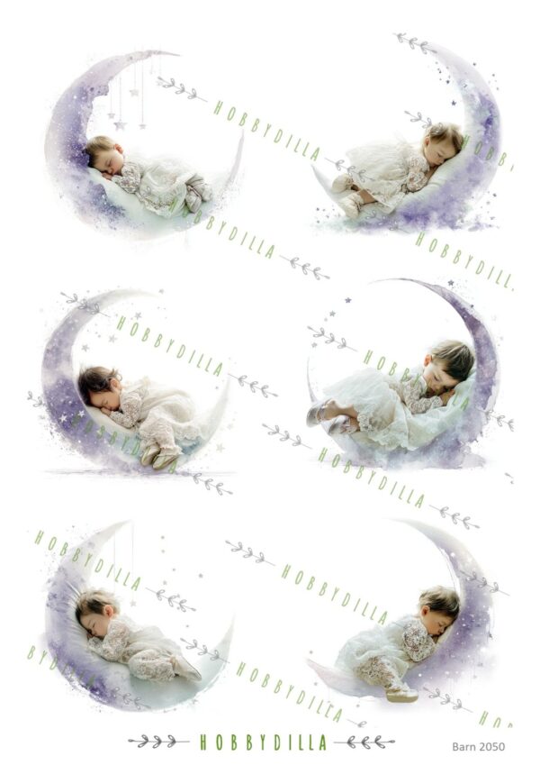 Motivark Barn 2050 M MÃ¥nebarn Lilla