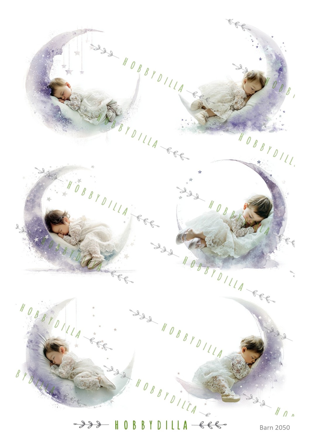 Motivark Barn 2050 M Månebarn Lilla - Bilde 1