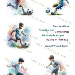 Motivark Mennesker 1020 Fotball Gutter