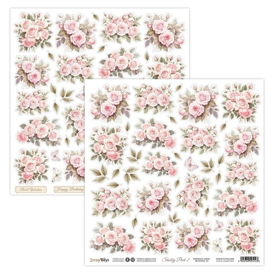 ScrapBoys Shabby Pack 2 - 13 Klippeark - Bilde 2