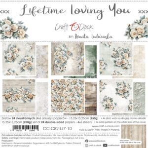 Craft O`Clock Lifetime Loving Yoy - a set of papers 6x6 Blokk - Bilde 1