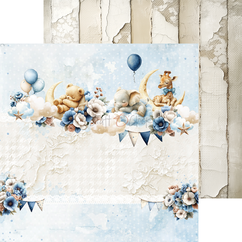 Craft O`Clock Baby Boy Universe - a set of papers 6x6 Blokk - Bilde 3