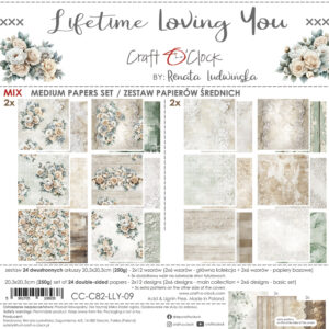 Craft O`Clock Lifetime Loving You - Mix sett 8x8 Blokk - Bilde 1