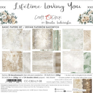 Craft O`Clock Lifetime Loving You - Mix sett 8x8 Blokk - Bilde 9