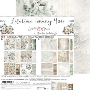Craft O`Clock Lifetime Loving You - Mix sett 8x8 Blokk - Bilde 16