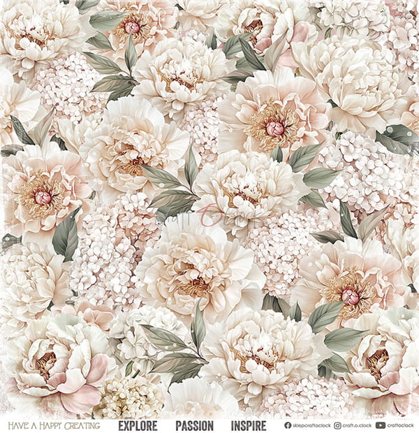 Craft O`Clock Rose Emotions - a set of papers 12x12 Blokk