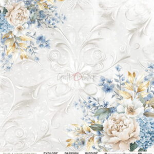 Craft O`Clock Something Blue - a set of papers 12x12 Blokk - Bilde 9