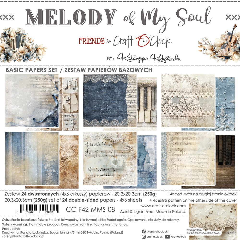 Craft O`Clock Melody of my Soul - Mix sett 8x8 Blokk - Bilde 7