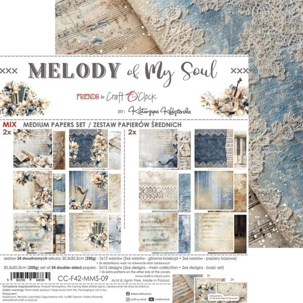 Craft O`Clock Melody of my Soul - Mix sett 8x8 Blokk