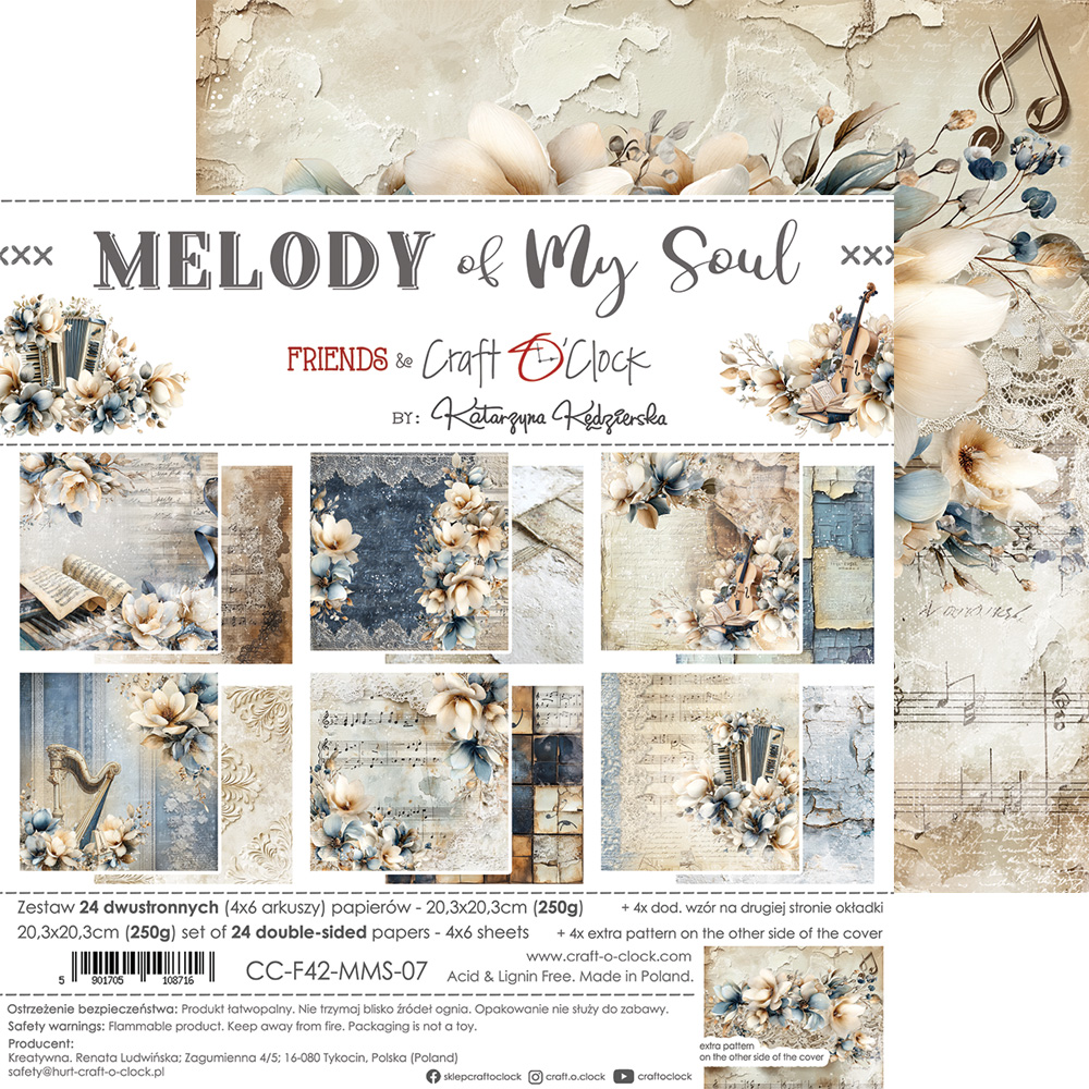 Craft O`Clock Melody of my Soul - Mix sett 8x8 Blokk - Bilde 16