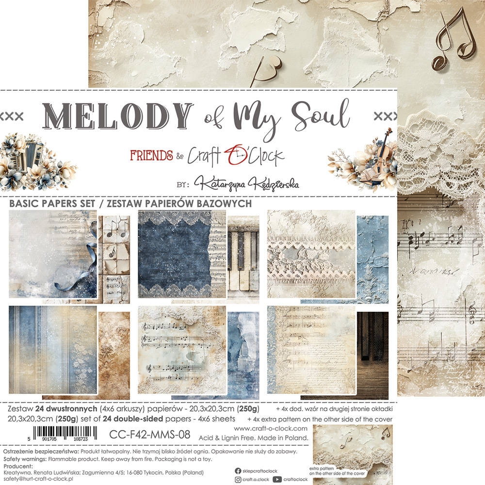 Craft O`Clock Melody of my Soul - Mix sett 8x8 Blokk - Bilde 18