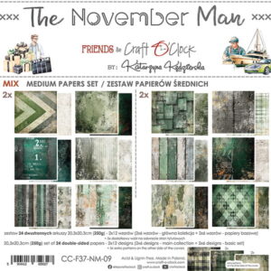 Craft O`Clock The November Man - Mix sett 8x8 Blokk - Bilde 1