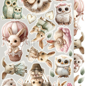 Craft O`Clock Baby Girl Universe - Mix Sett med 18 stk Klippeark - Bilde 6