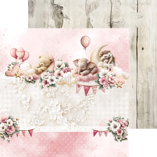 Craft O`Cloc Baby Girl Universe Mix sett 8X8 Blokk