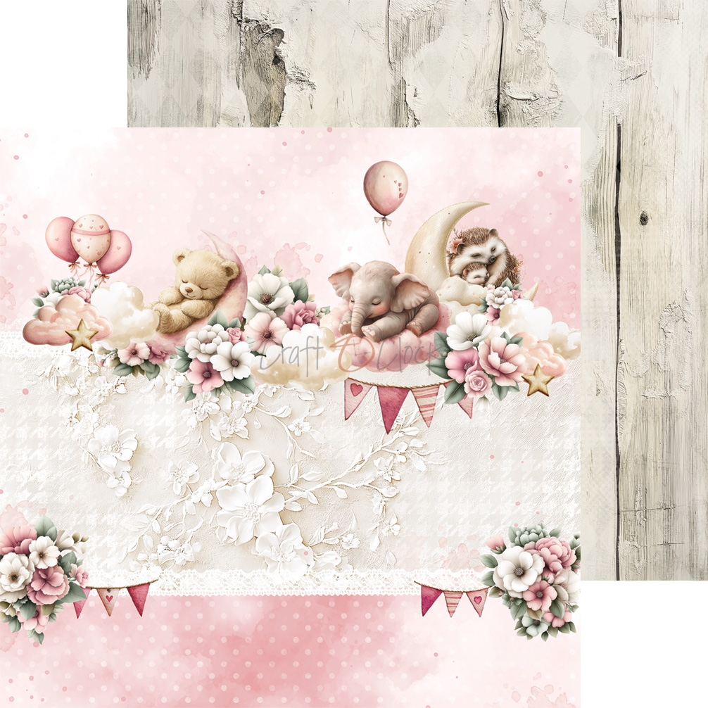 Craft O`Cloc Baby Girl Universe Mix sett 8X8 Blokk - Bilde 3