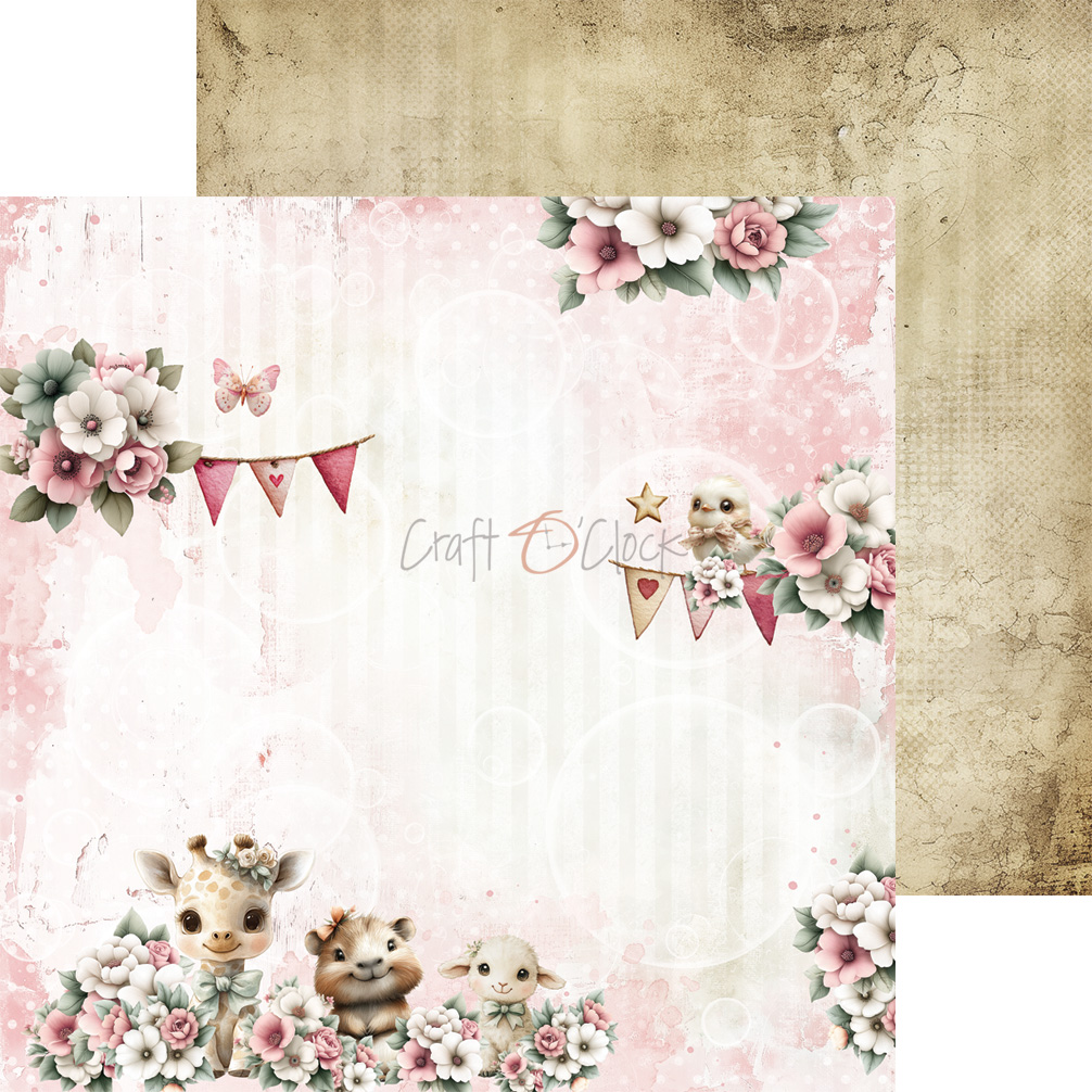 Craft O`Cloc Baby Girl Universe Mix sett 8X8 Blokk - Bilde 5