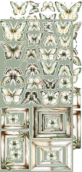 Craft O`Clock Cherished Memories Sett med 18 stk Klippeark