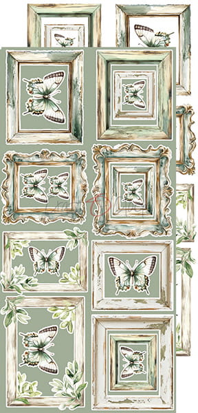 Craft O`Clock Cherished Memories Sett med 18 stk Klippeark