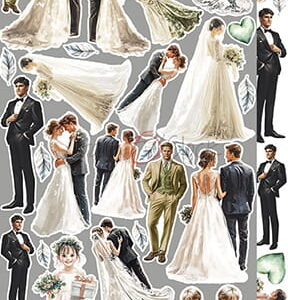 Craft O`Clock Cherished Memories Sett med 18 stk Klippeark - Bilde 13