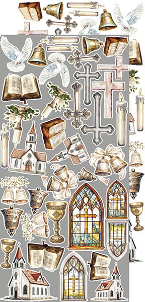 Craft O`Clock Cherished Memories Sett med 18 stk Klippeark