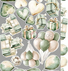 Craft O`Clock Cherished Memories Sett med 18 stk Klippeark - Bilde 19