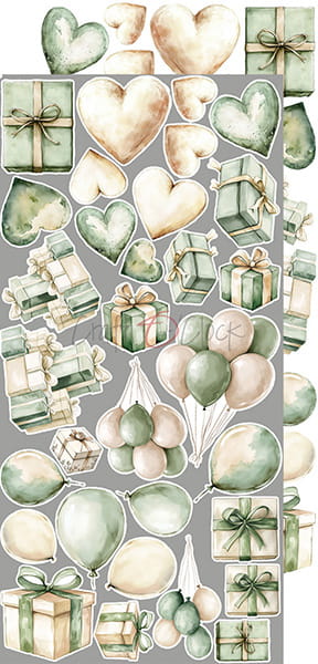 Craft O`Clock Cherished Memories Sett med 18 stk Klippeark