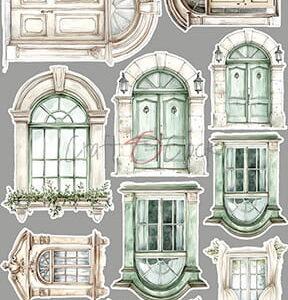 Craft O`Clock Cherished Memories Sett med 18 stk Klippeark - Bilde 23