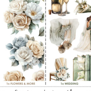 Craft O`Clock Lifetime Loving you Mix Sett med 18 stk Klippeark - Bilde 1