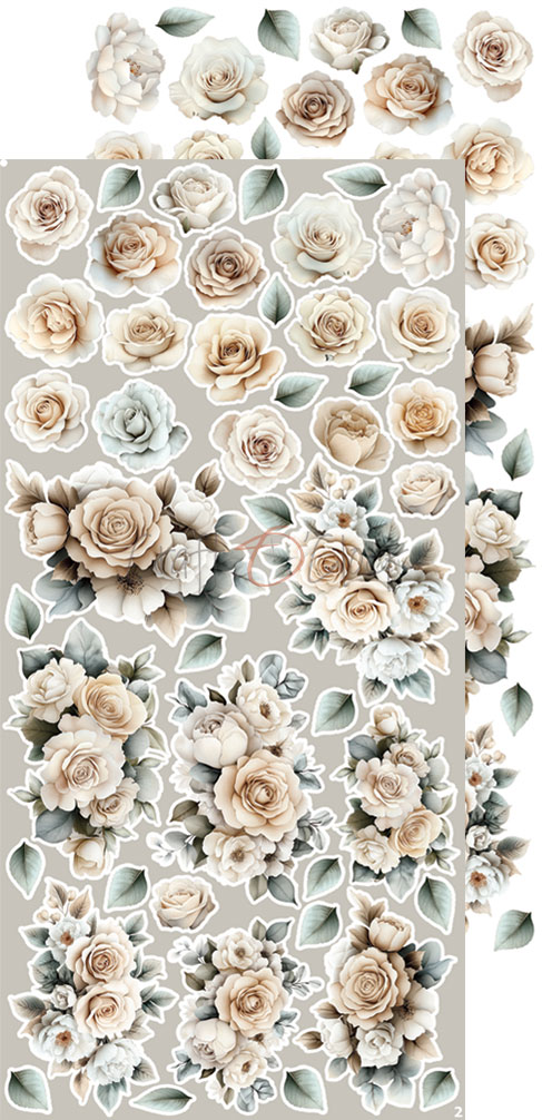 Craft O`Clock Lifetime Loving you Mix Sett med 18 stk Klippeark