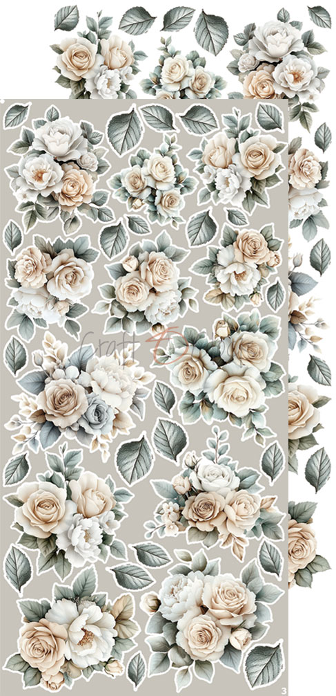 Craft O`Clock Lifetime Loving you Mix Sett med 18 stk Klippeark