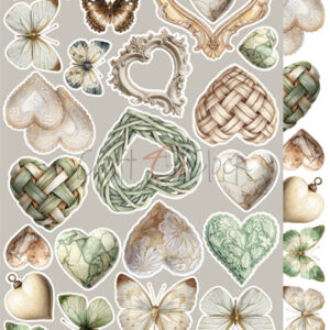 Craft O`Clock Lifetime Loving you Mix Sett med 18 stk Klippeark - Bilde 6