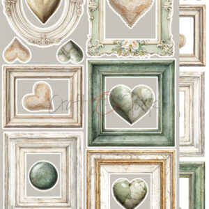 Craft O`Clock Lifetime Loving you Mix Sett med 18 stk Klippeark - Bilde 7