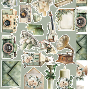 Craft O`Clock Lifetime Loving you Mix Sett med 18 stk Klippeark - Bilde 15