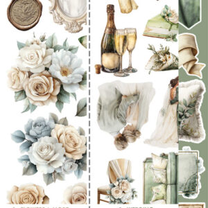 Craft O`Clock Lifetime Loving you Mix Sett med 18 stk Klippeark - Bilde 19