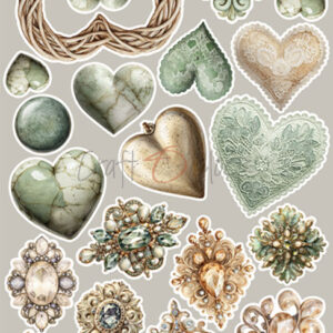 Craft O`Clock Lifetime Loving you Mix Sett med 18 stk Klippeark - Bilde 22