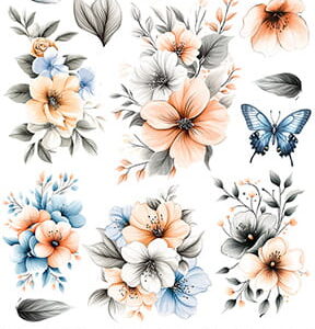 Craft O`Clock Nighttime Chill  Mix Sett med 18 stk Klippeark - Bilde 2