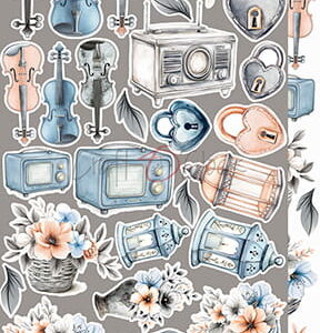 Craft O`Clock Nighttime Chill  Mix Sett med 18 stk Klippeark - Bilde 11