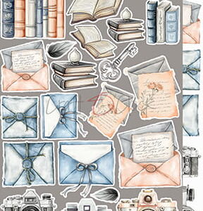 Craft O`Clock Nighttime Chill  Mix Sett med 18 stk Klippeark - Bilde 13